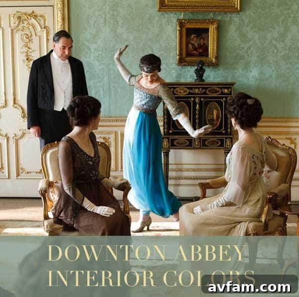 Downton Abbey Interior Design Inspiration - Room by Room Color Guide