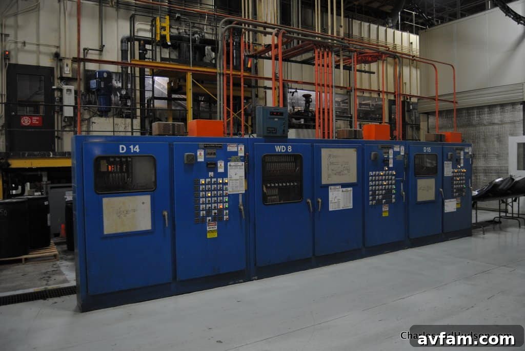 Components being transported efficiently across the factory floor using automated systems