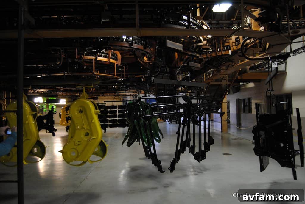 A view of the systematic workflow at John Deere Horicon Works