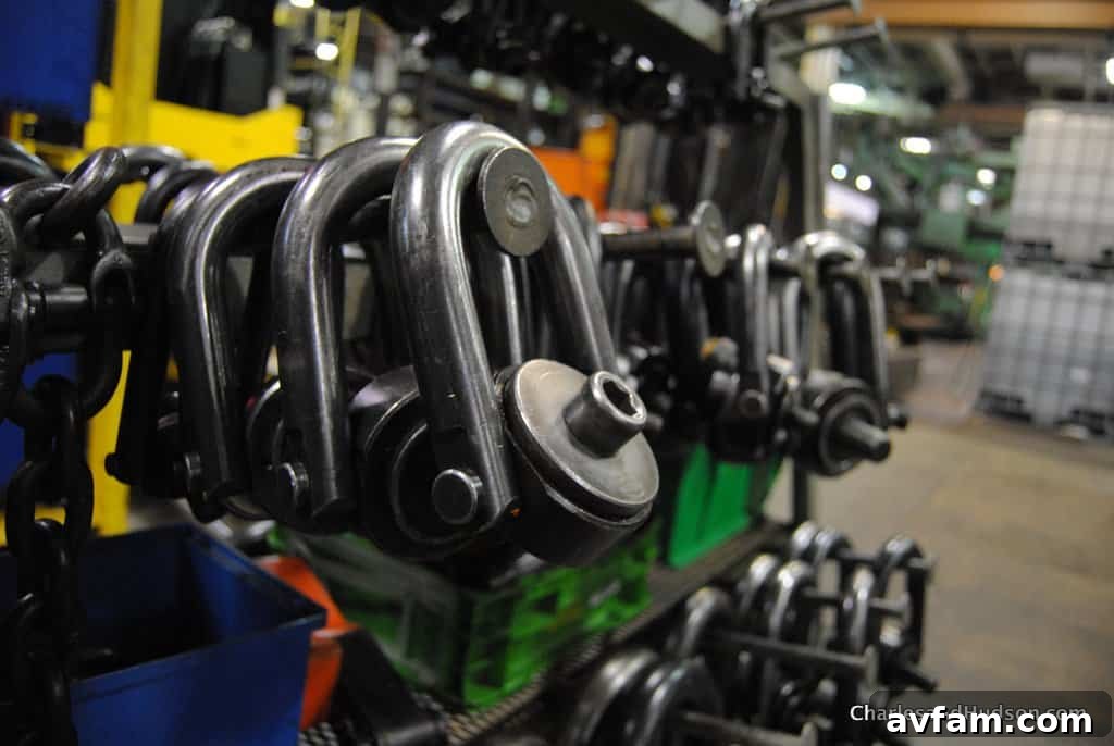Robotic arms working in harmony on the John Deere Horicon Works factory floor
