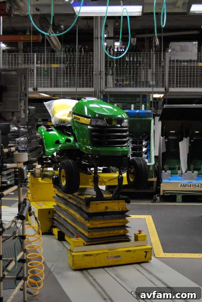 A robust frame being prepared for the engine and drivetrain installation