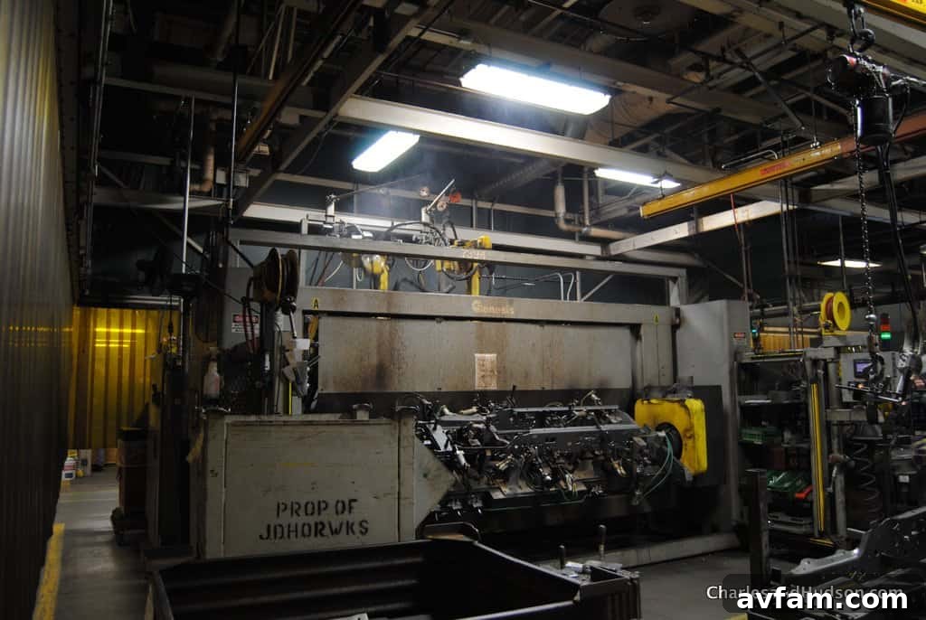 The efficient organization of tools and equipment at a workstation