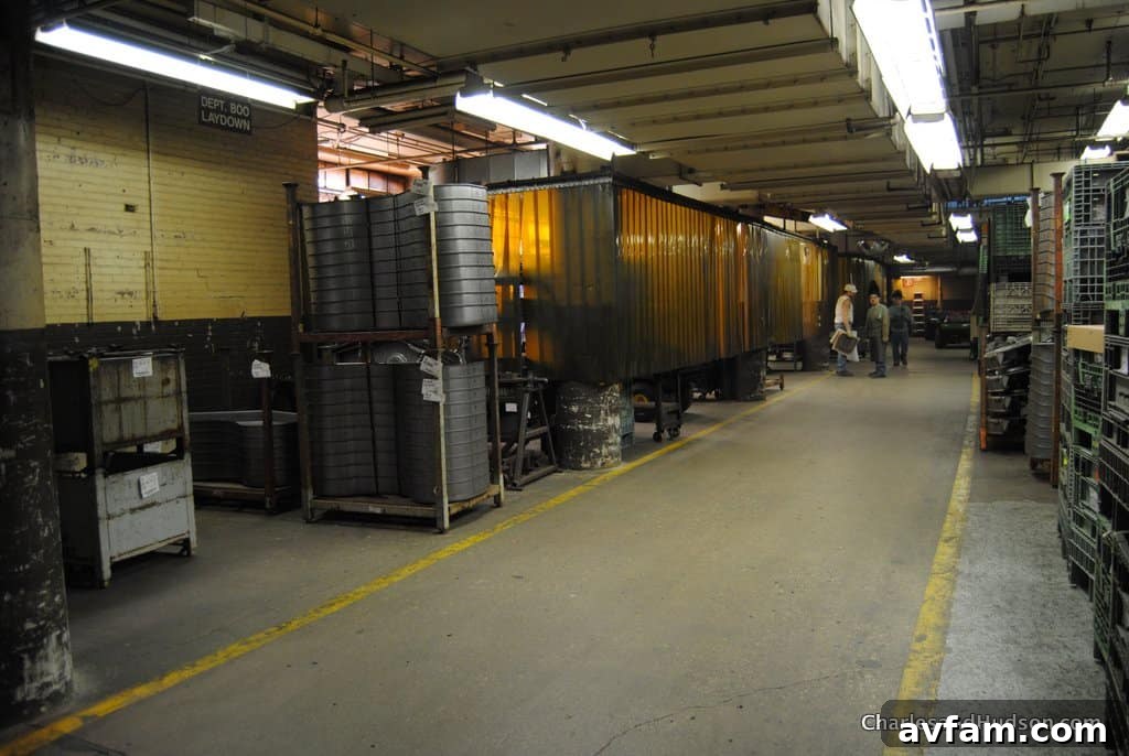 The impressive array of machinery used for metal fabrication at Horicon Works
