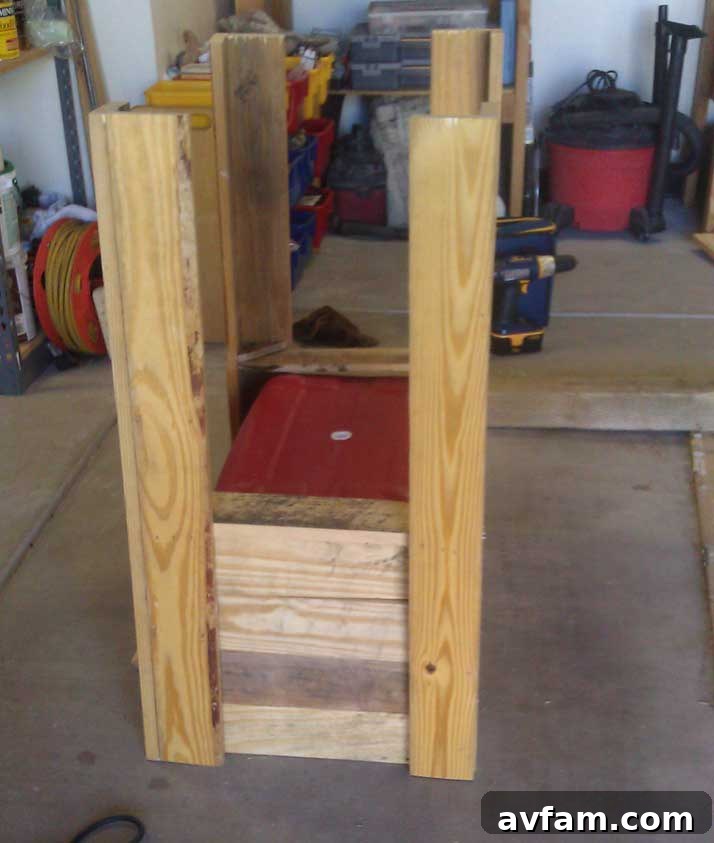 Installing Lower Shelf Installing a lower shelf for additional storage on the pallet cooler stand