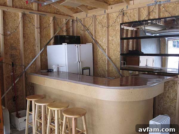 garage-bar - DIY garage bar for entertainment