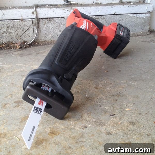 Front view of Milwaukee M18 FUEL Sawzall