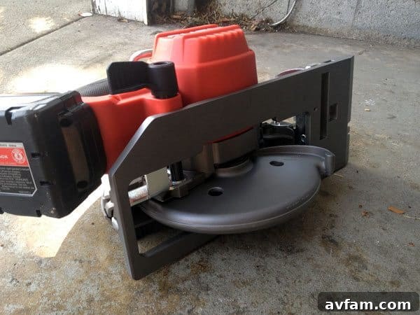 Milwaukee M18 Circular Saw Bottom View