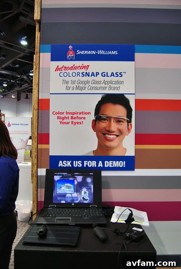 Sherwin-Williams Color Snap Glass: Visualizing Color Sherwin-Williams Color Snap Glass: Design with Google Glass