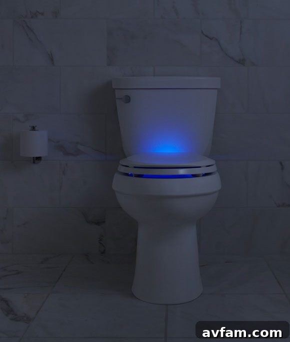 Kohler Nightlight Toilet Seat: Gentle Ambiance at Night Kohler Nightlight Toilet Seat: Soft Illumination
