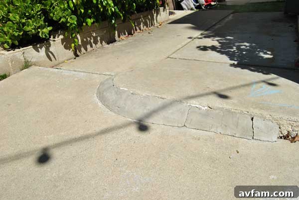 Old Concrete Patio Imperfections Cracked and Stained Concrete Patio Before Restoration