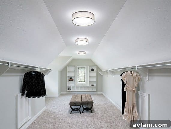 Bright closet illuminated by a Solatube Daylighting System