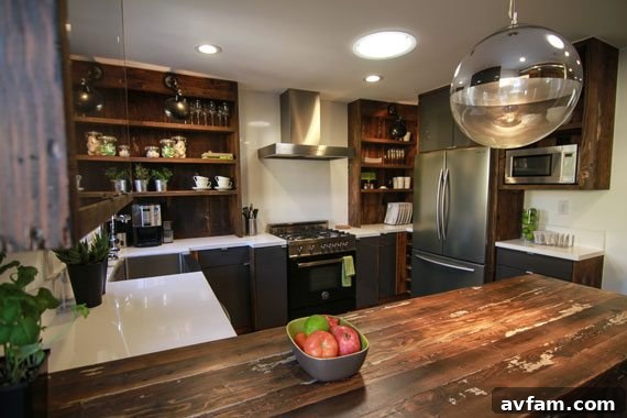 Modern kitchen with abundant natural light from Solatube, featured on HGTV