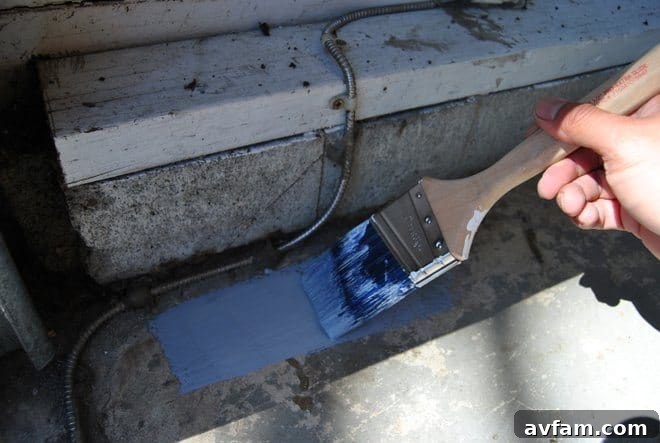Applying Epoxy Coating in Sections for Even Coverage