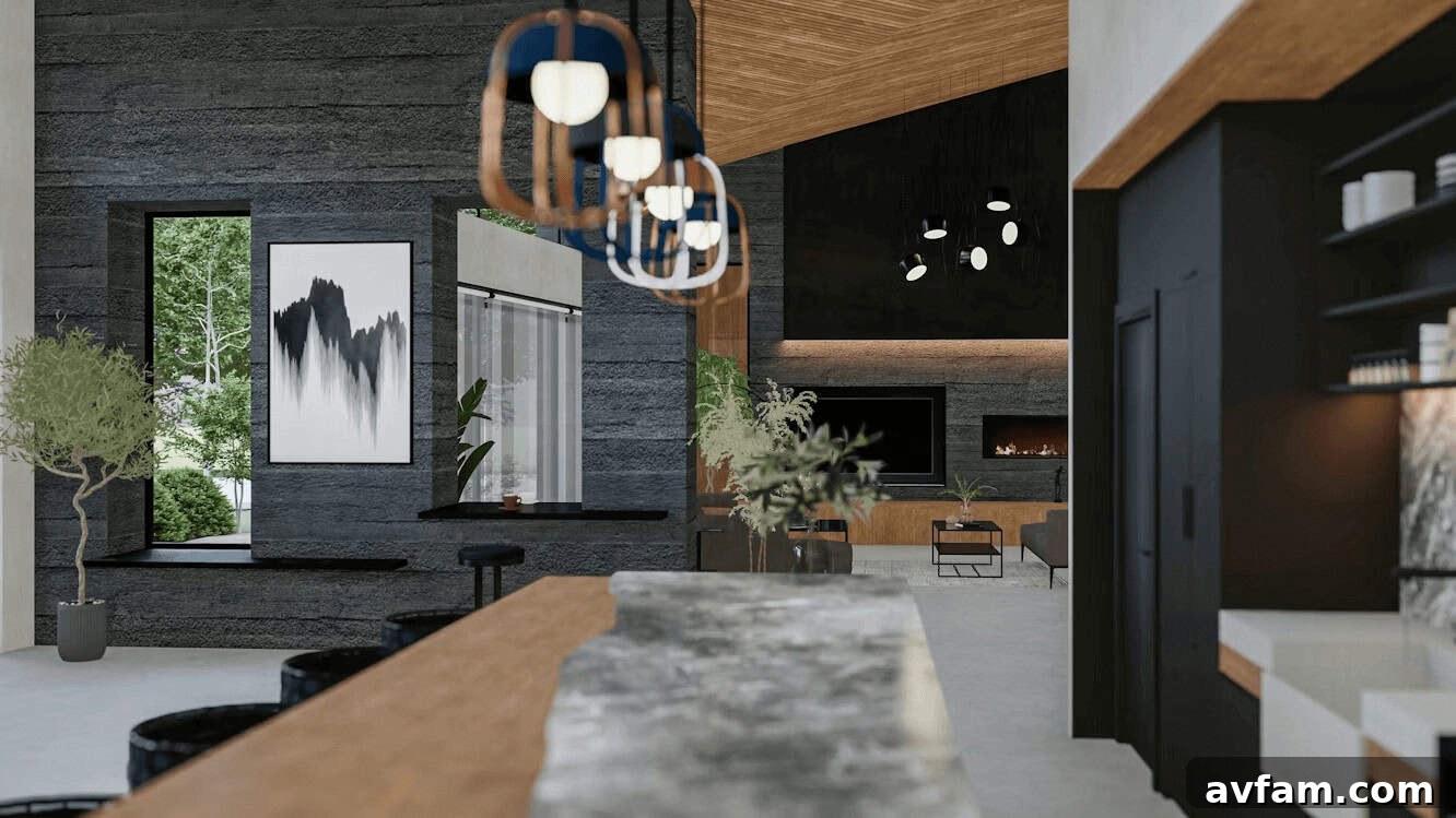 Kitchen and dining room setup for shared space decor