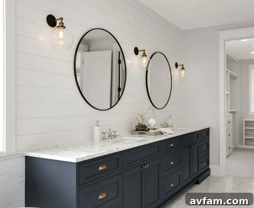 Bright and Organized Bathroom bright and organized bathroom with natural light and functional storage