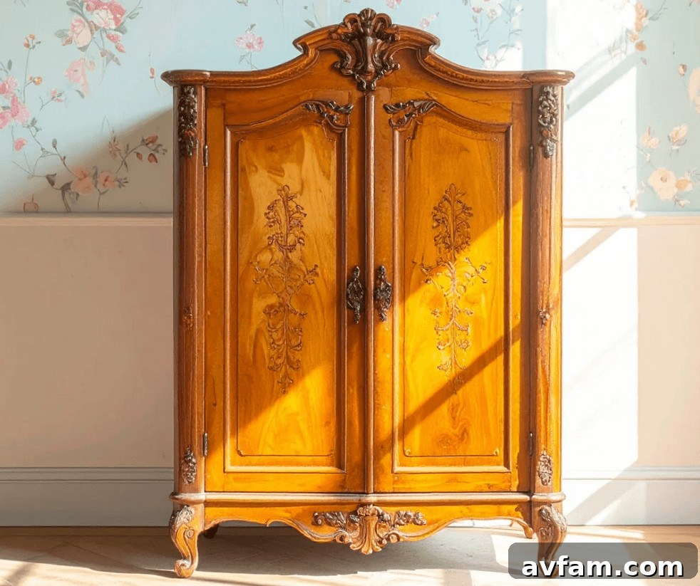Styling Heirloom Furniture in Contemporary Homes 2 antique furniture showcasing intricate carvings and a rich patina, perfect for modern home decor
