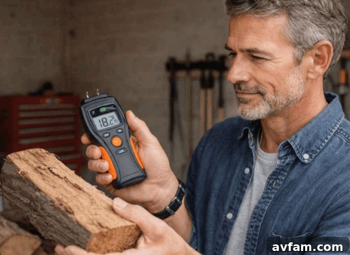 A Home Inspectors Essential Guide to Moisture Meters 2 A professional home inspector using a pinless moisture meter to check for water damage on a wall.
