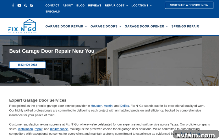 Top 4 Garage Door Repair Services for Houston Homeowners 3 Fix N