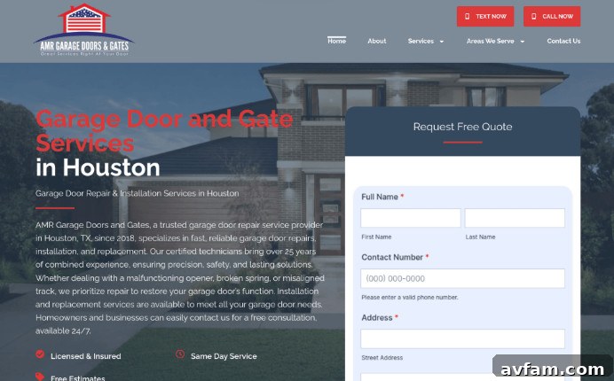 Top 4 Garage Door Repair Services for Houston Homeowners 4 AMR Garage Doors & Gates
