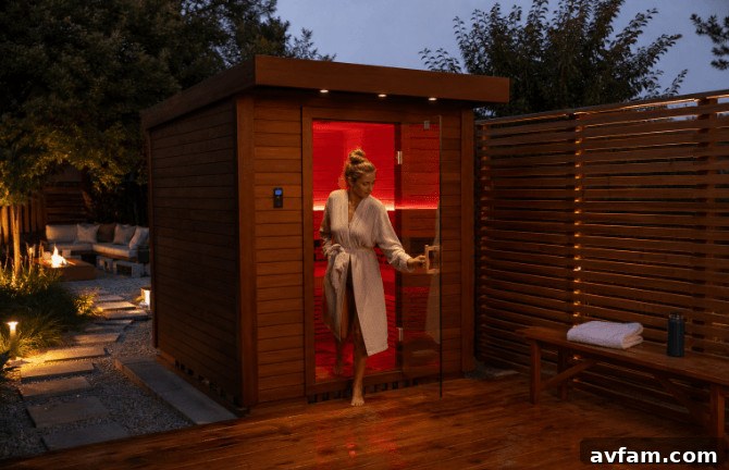 wooden sauna