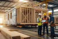 Inside Double-Wide Mobile Home Construction