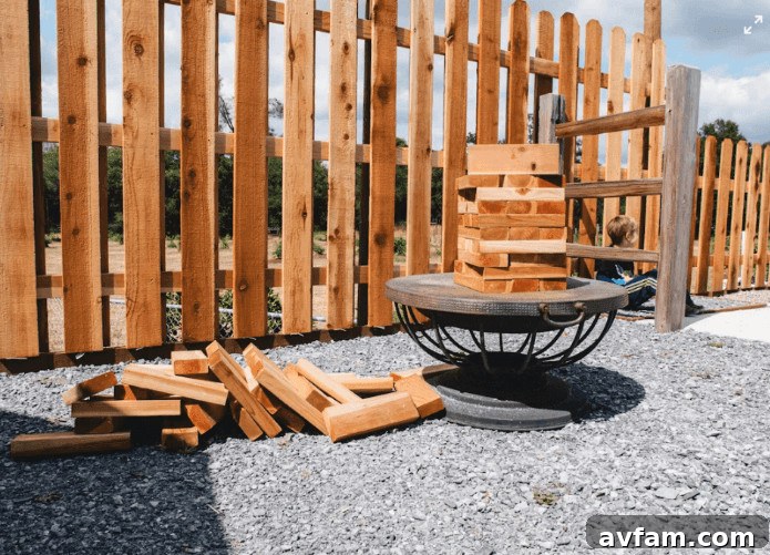 Wooden fence