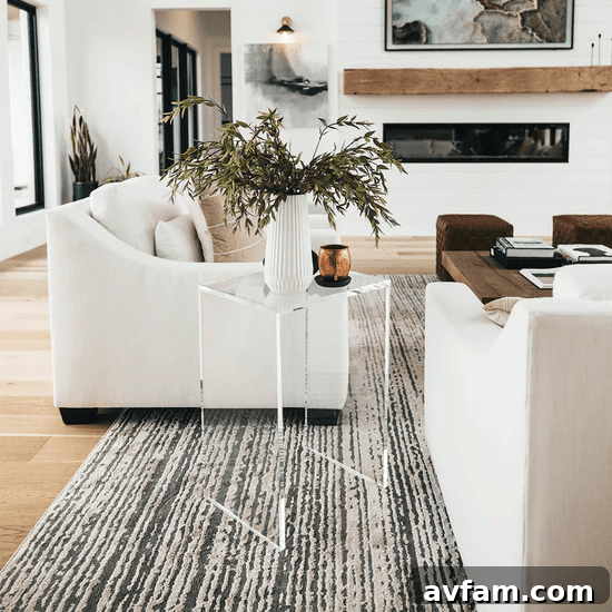 A cozy living room with a fireplace and