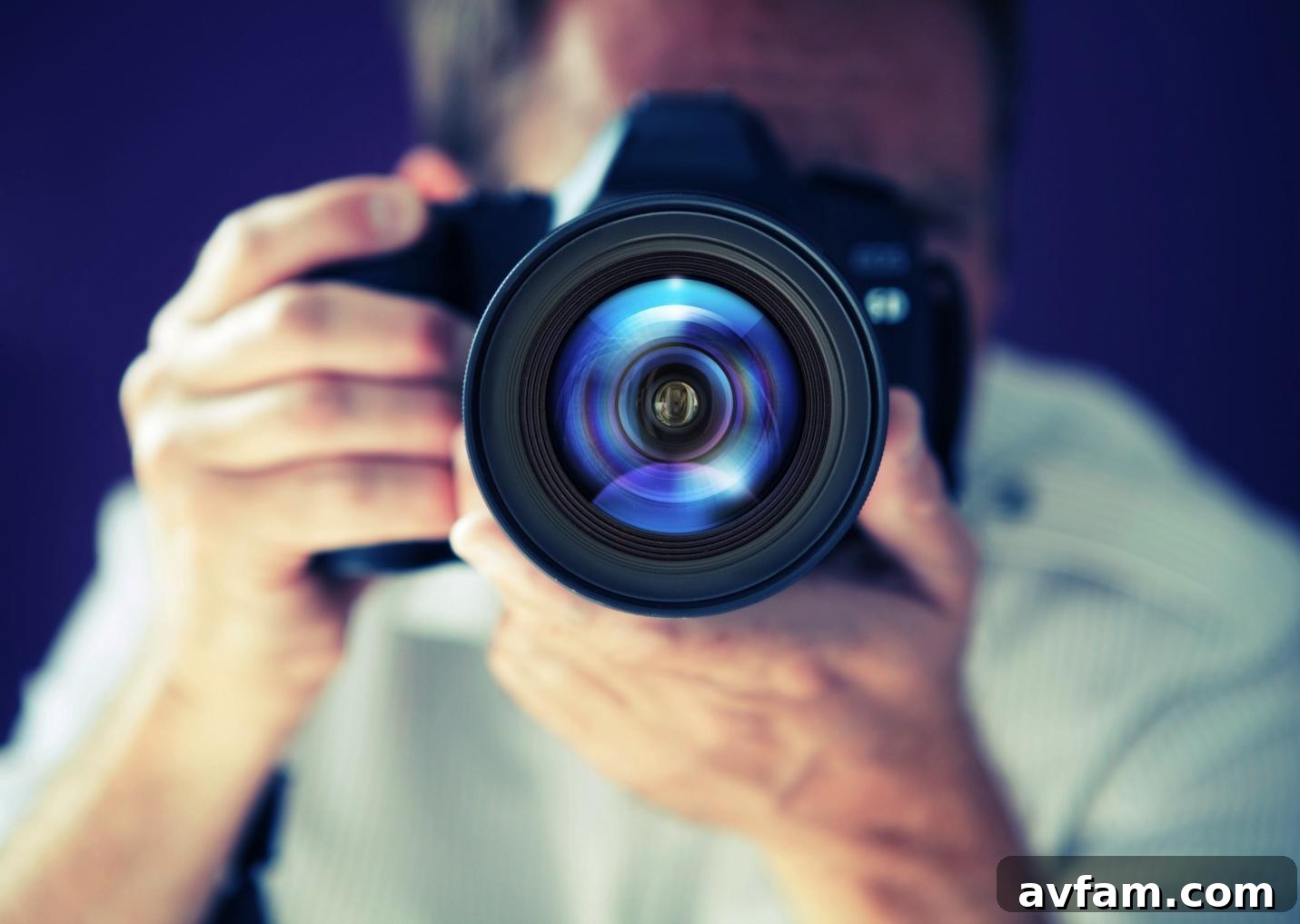 A person with a camera