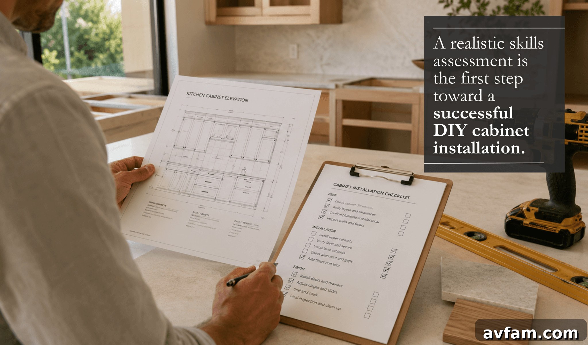 DIY Guide to Installing RTA Wood Kitchen Cabinets 2 DIY Kitchen Cabinet Installation