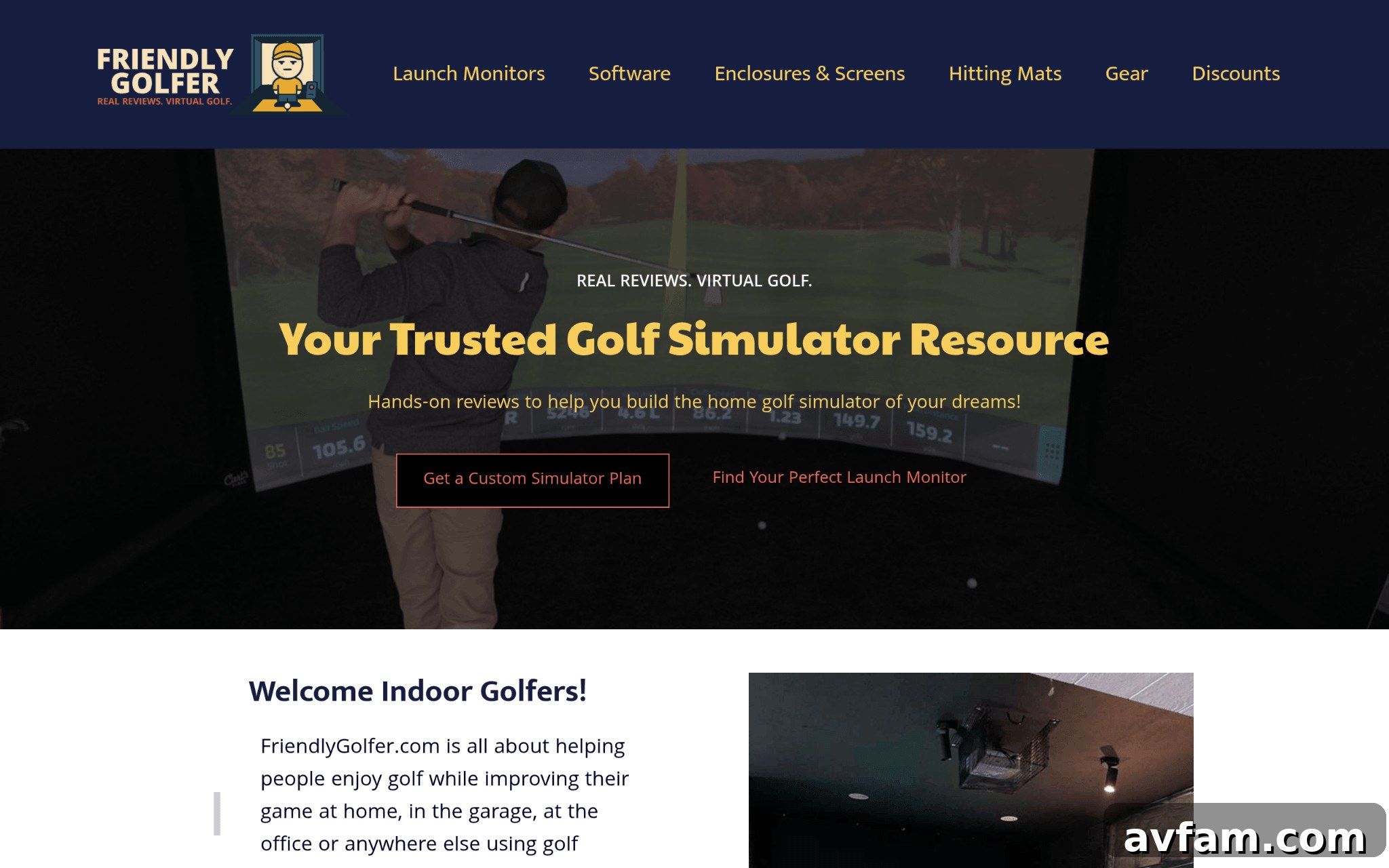 Friendly Golfer - Best for Home Golf Simulator