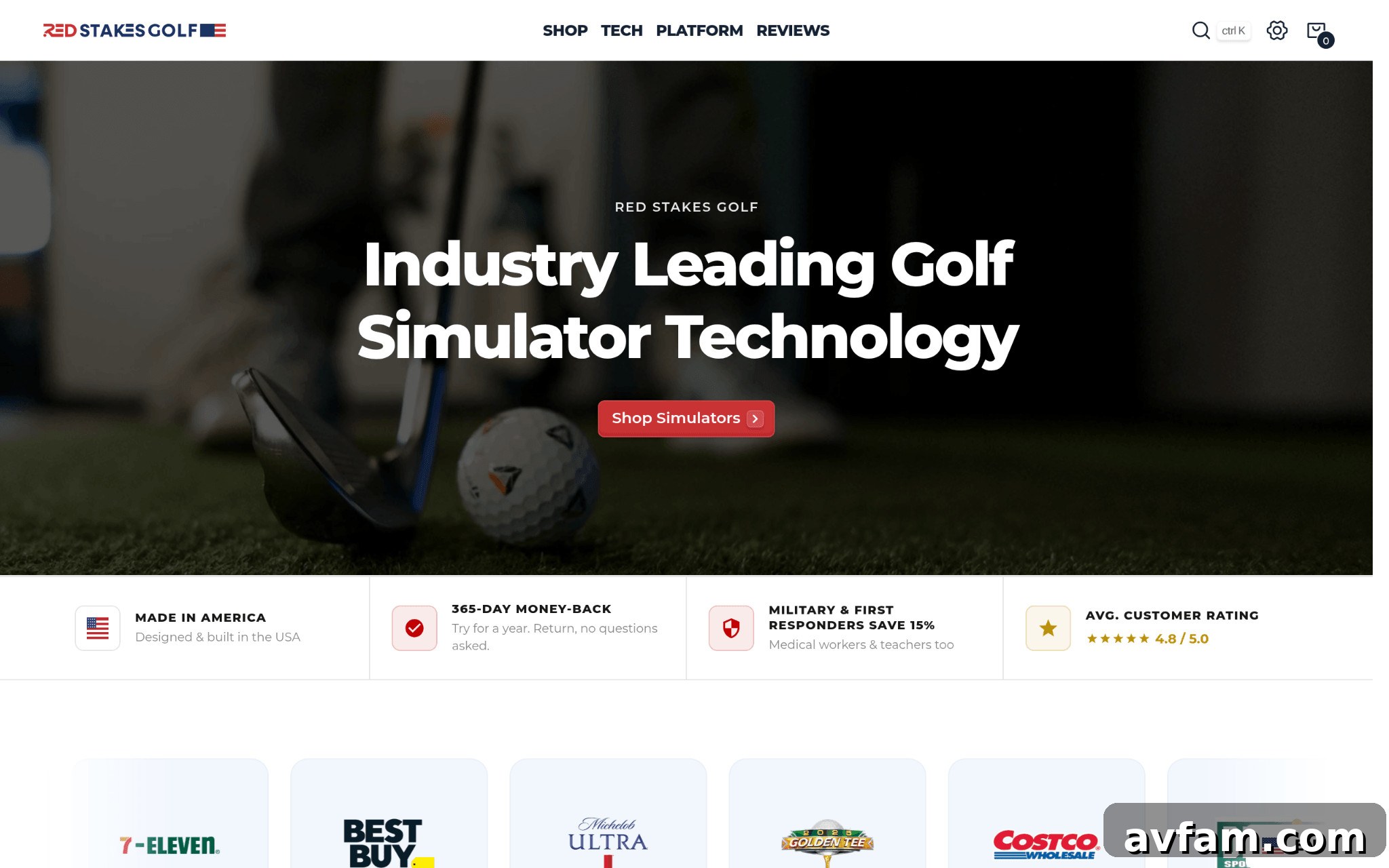 Red Stakes Golf - Best for Golf Simulator Systems and Technology