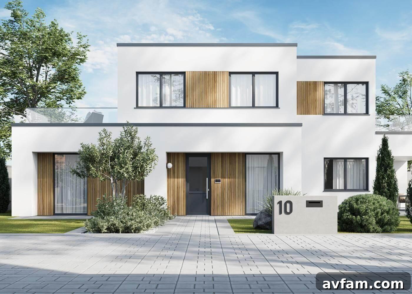 Sliding vs Lift-and-Slide Patio Doors: Which Expands Your Space? 3 Two-story white house with wooden shutters and patio