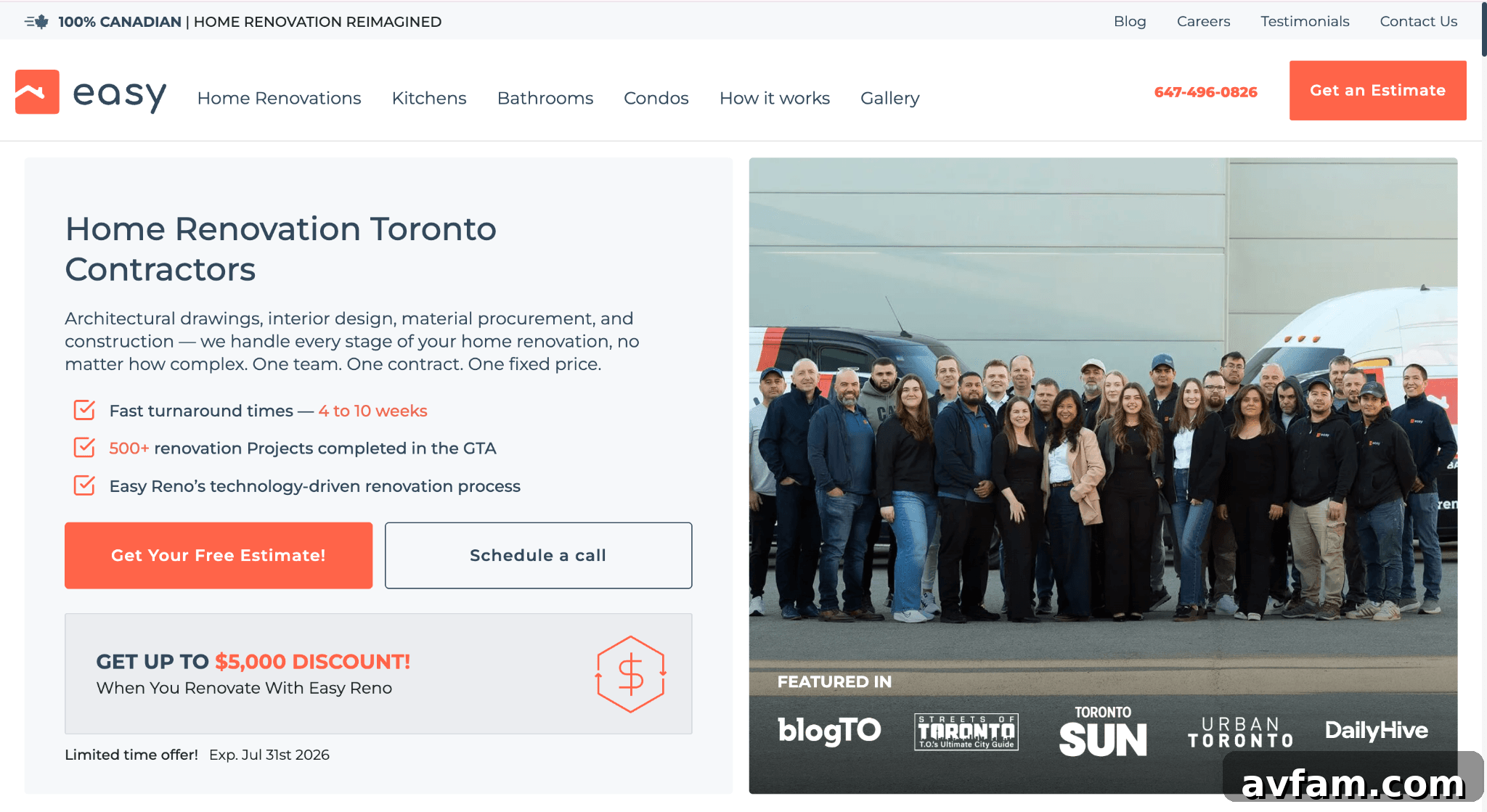 Top Home Renovation Companies in Toronto 2026 2 Easy Renovation - Best for Full-Service Home and Kitchen Renovations