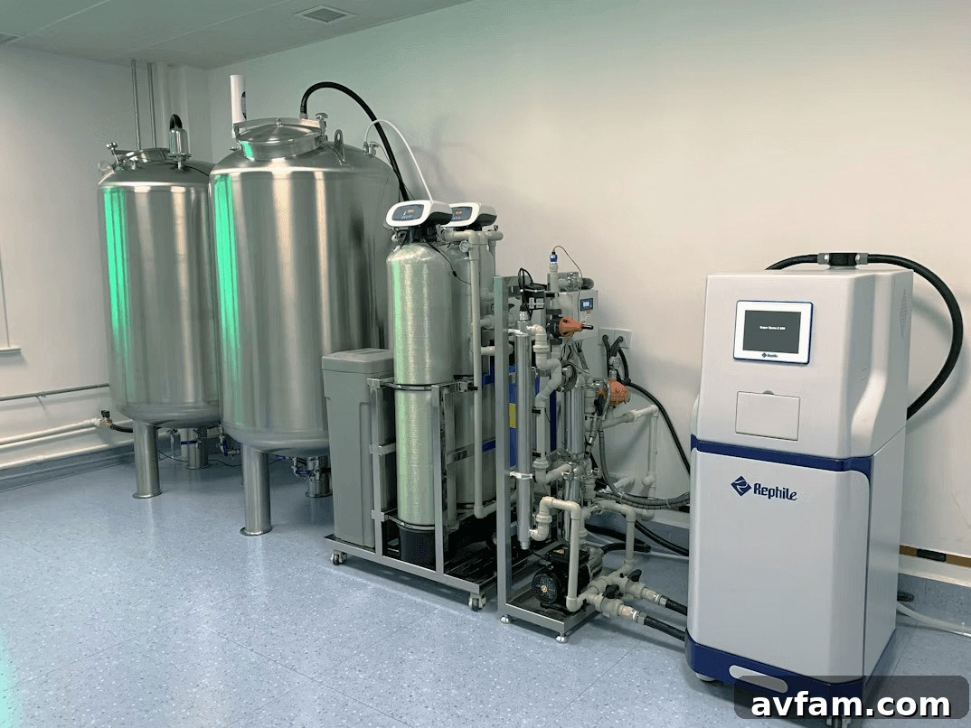A room showing multiple hot water tanks and
