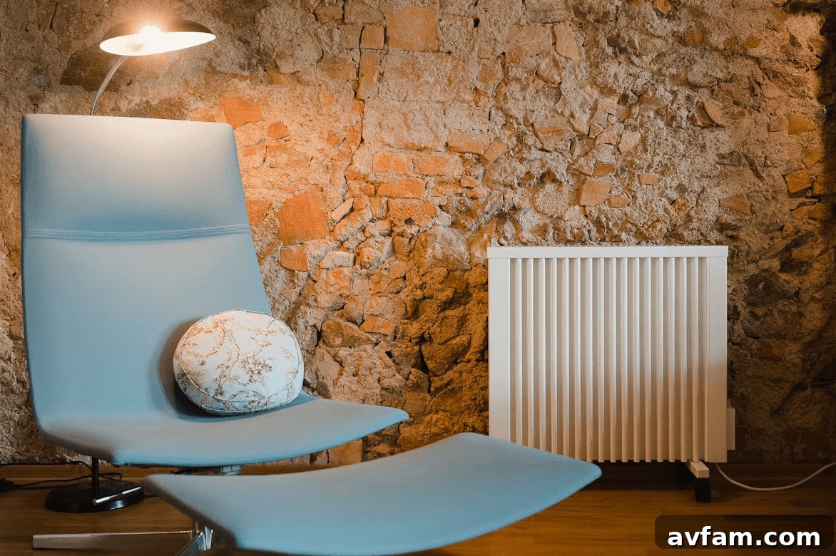 Modern chair with a decorative ball next